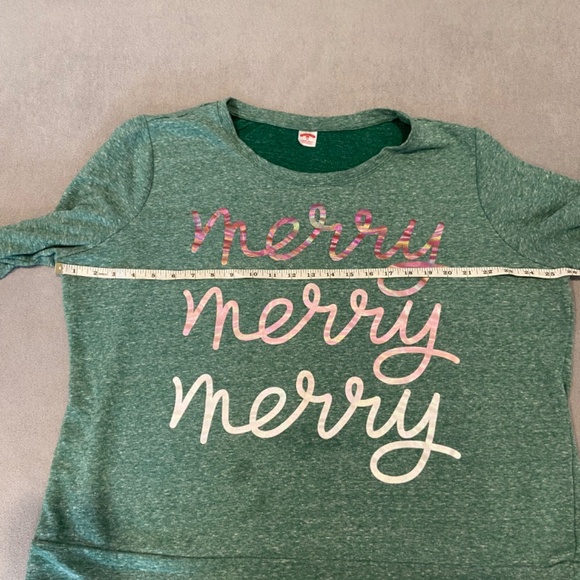 Holiday Time Women's "Merry Merry Merry" Sweatshirt - Size 1X - Picture 5 of 8